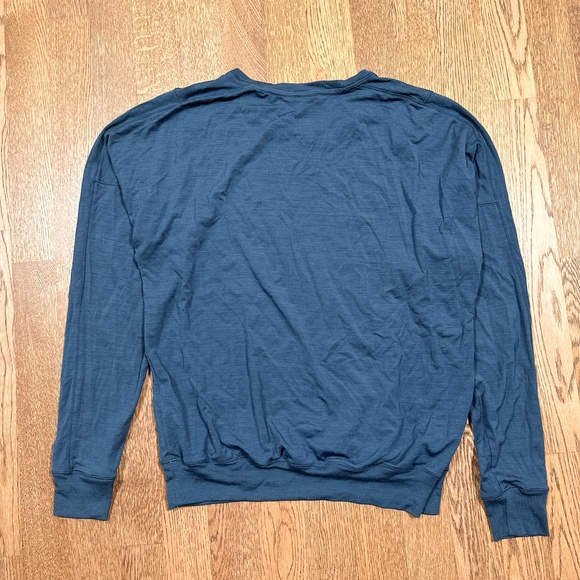 Icebreaker Mira Merino Wool Cool Lite Blue Base Layer L/S T Shirt Womens Medium - Picture 2 of 8